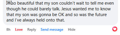 Sheri Hunter miracle story.